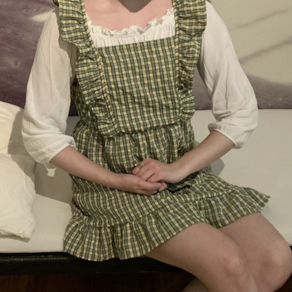 Plaid Apron Dress